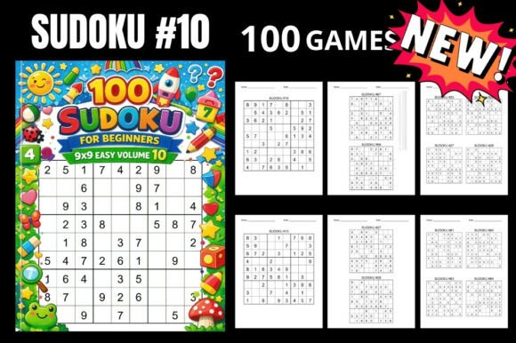 100 Sudoku Puzzles Easy Vol 10 Book: A Practical Companion for Relaxation and Mental Sharpness