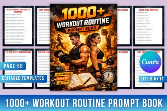 1000 Workout Routine Prompts: A Practical Fitness Planning Resource