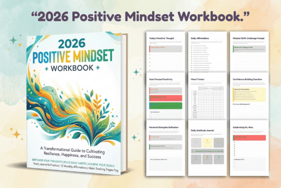 2026 Positive Mindset Workbook: Your Guide to Building Confidence, Gratitude, and Daily Positivity