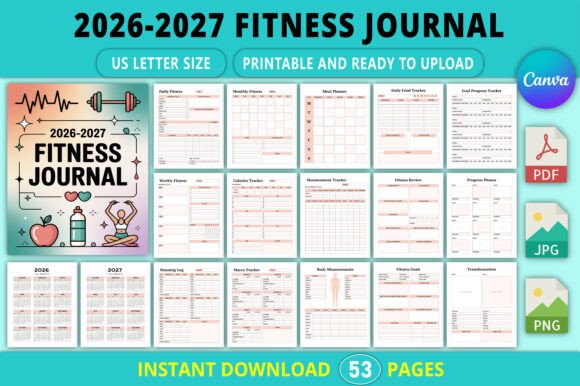 Build a Sustainable Fitness Tracking System with the 2026–2027 Fitness Journal Canva Template