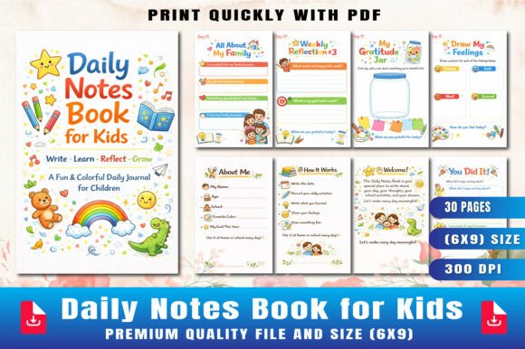 Building Early Writing Habits: How a Daily Notes Book for Kids Supports Reflection and Growth