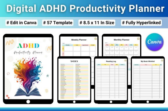 Digital ADHD Productivity Planner: A Practical Tool for Focus and Organization