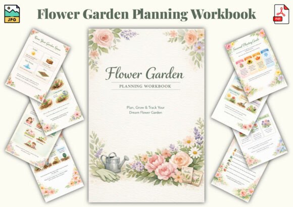 Flower Garden Planning Workbook: Your Companion for a Beautiful Blooming Season
