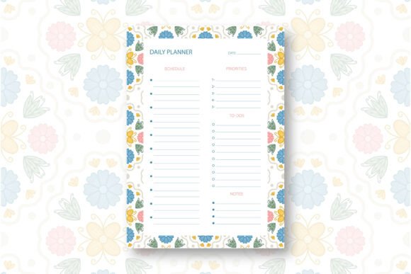 Folk Art Flower Daily Planner: Art Meets Productivity