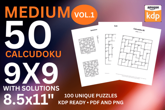 Medium Calcudoku Math Puzzles Vol 1: A Practical Puzzle Collection for Logical Thinkers