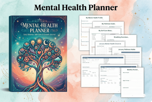 Mental Health Planner: A Tool for Daily Balance and Self-Care Growth