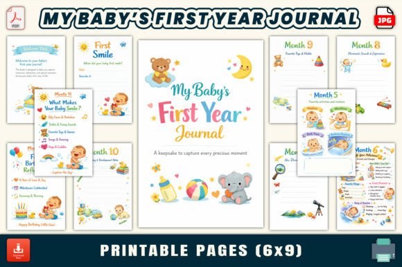 My Baby's First Year Journal: A Keepsake for Every Milestone