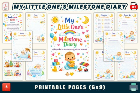 My Little One's Milestone Diary: A Practical Keepsake for Documenting Baby’s Early Journey