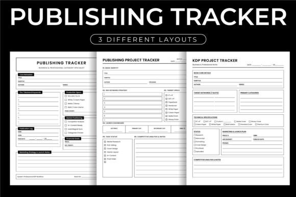Publishing Log PDF KDP Interior: Organize Your Author Workflow